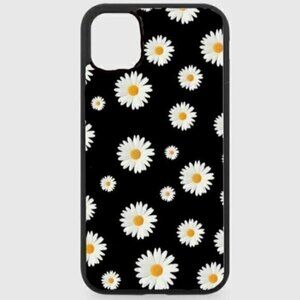 Black Daisy Phone Case